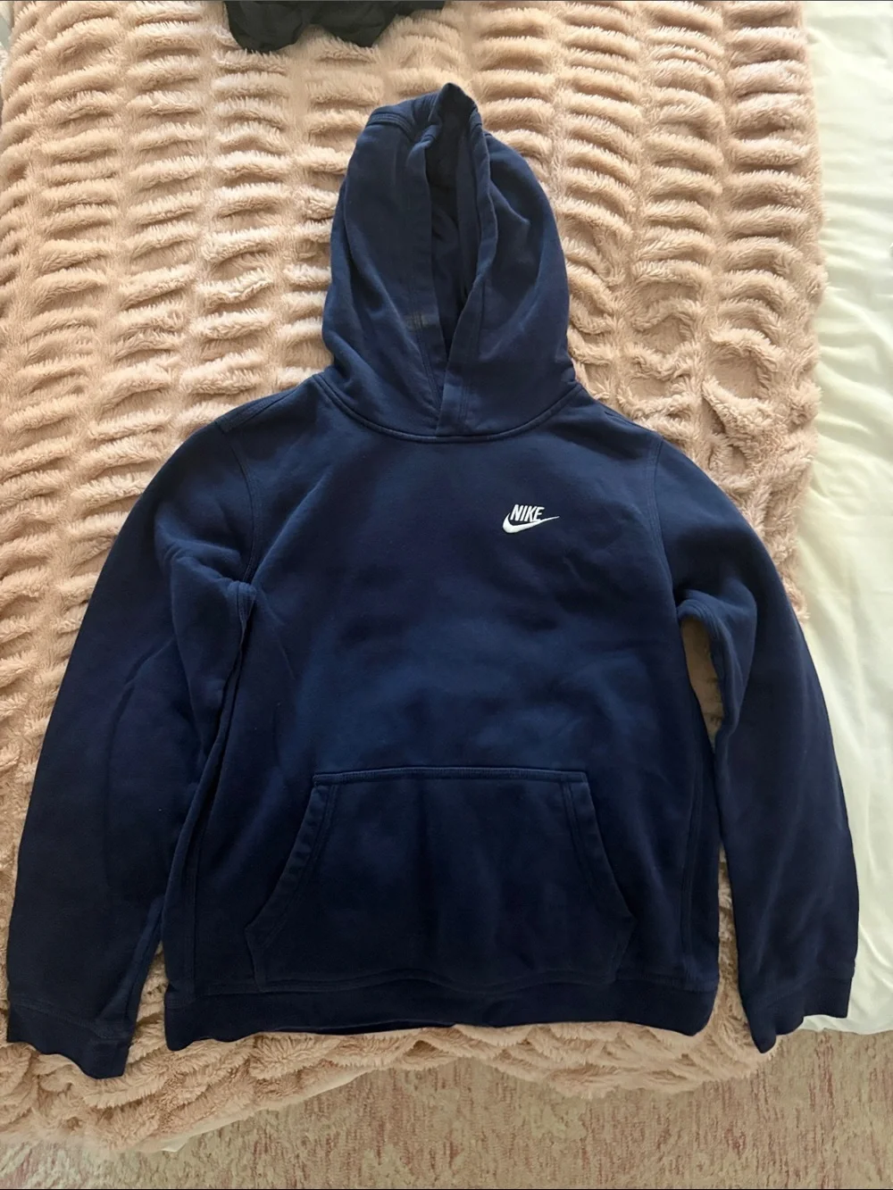 Nike Navy Hoodie with White Swoosh
